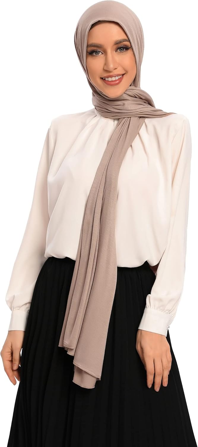 Premium Jersey Hijabs for Women - Cotton Muslim Scarfs - Image 2