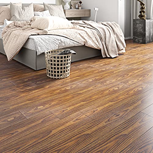 Livelynine 12-Tiles 6X36" Dark Wood Vinyl Plank Flooring Peel And Stick Kitchen Floor Tile Waterproof Bathroom Vinyl Planks Peel & Stick On Laminate Flooring Adhesive Sticky Linoleum Rv Flooring #TOP3