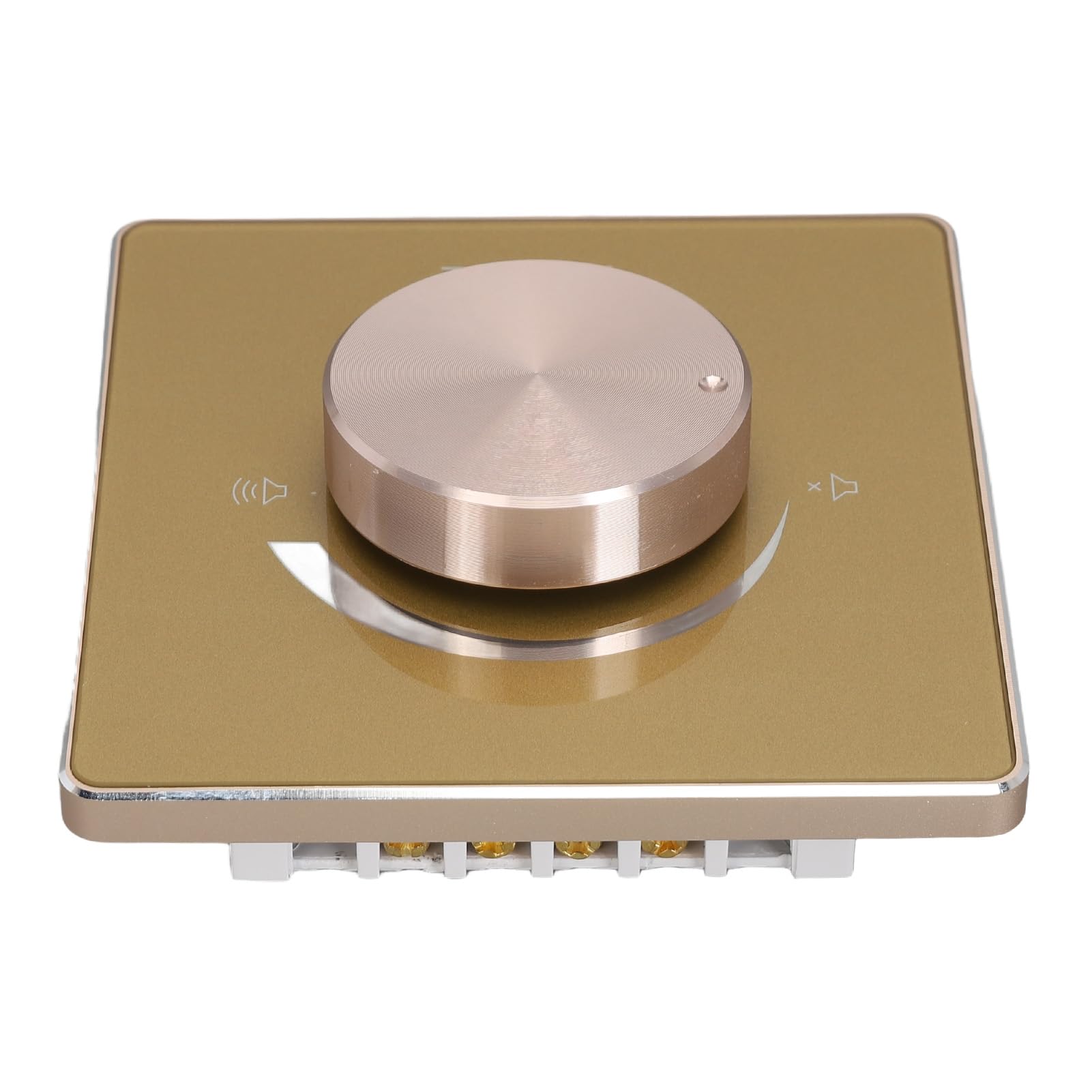DAUZ Volume Controller Knob, Wall Volume Control Aluminum Alloy Frame 50W Flexible Operation 5 Position Constant Voltage Tuning Switch Lossless for Home