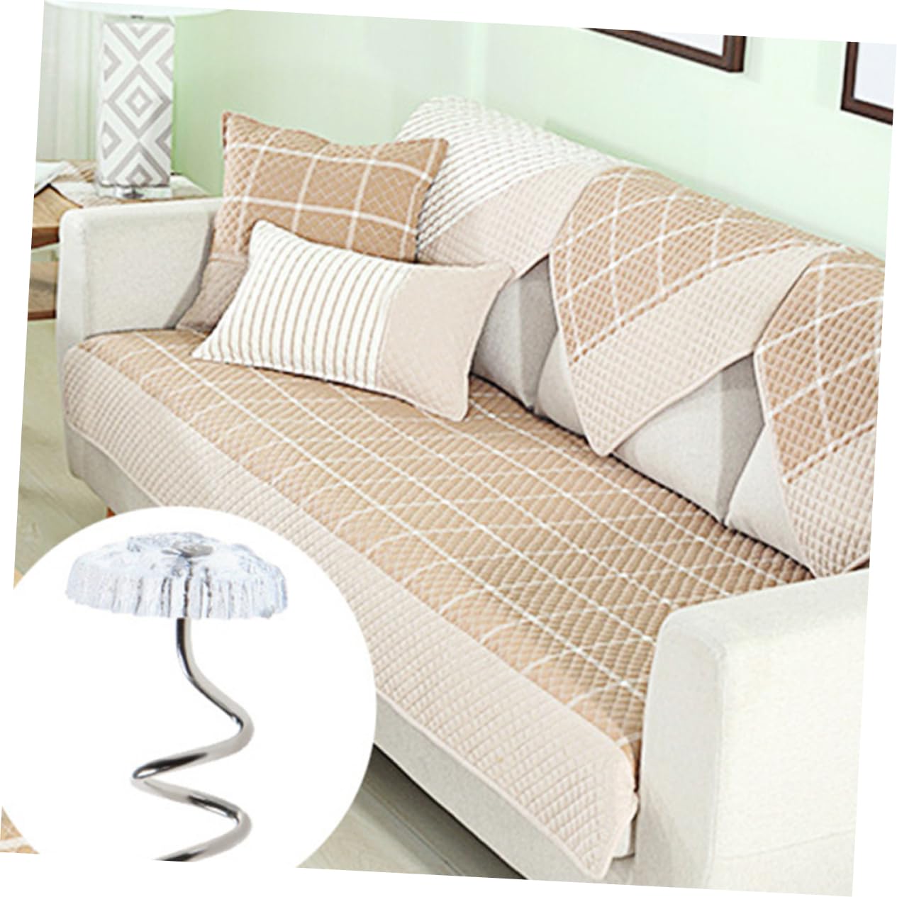 Cabilock Twisted Nail Fixed Sheet Nails Secure Quilt Bed Sheet and Sofa Blanket Fastener Clips for Upholstery of Spiral Pins for Slipcovers and Bedding