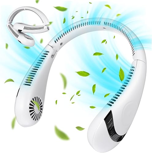 Holibanna Ventilador de cuello plegable, mini ventilador portátil de aire acondicionado de aire acondicionado de cuello portátil Ventilador portátil