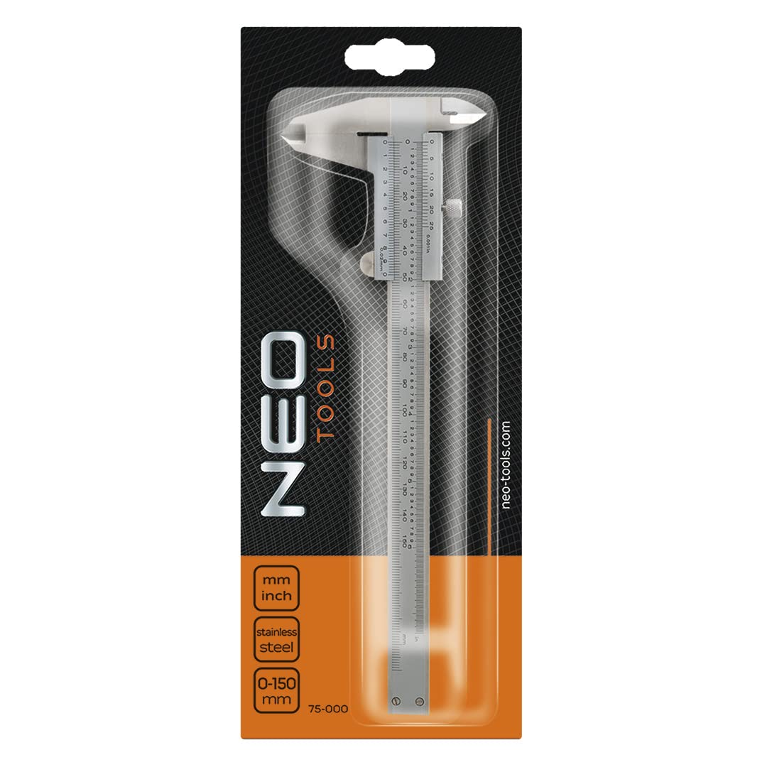 Vernier Caliper 150mm Stainless Steel Neo Tools from B&Q