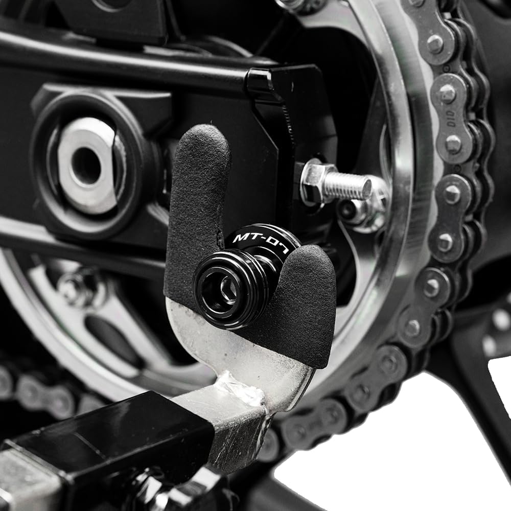 MOWOK Fit For YAMAHA MT-07 MT07 2026 2025 2024 2023 2022 2021 2020 2019 2018 2017 2016 2015 2014 Motorcycle Accessories Stand Screws Swing Arm Swingarm Spools slider (Black)