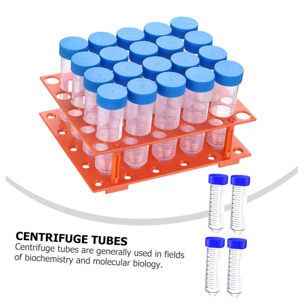 50 pezzi Tubetti Centrifughi Vite Graduato per Esperimenti Scientifici Plastica Resistente e Sigillo Tenuta per Misurazioni Precise e Conservazione Campioni Colore Colore Casuale