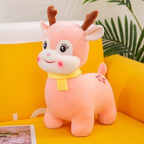 Amazon ぬいぐるみ 大きい しか 鹿 可愛い 動物 大きい 鹿ぬいぐるみ 35cm 鹿縫い包み 鹿抱き枕 お祝い ふわふわ ぬいぐるみ ぬいぐるみ 抱き枕 クッション 添い寝 横向き寝 男の子 女の子 お誕生日 プレゼント ピンク 飾り物 柔軟 ストレス解消 写真小道具 抱き枕