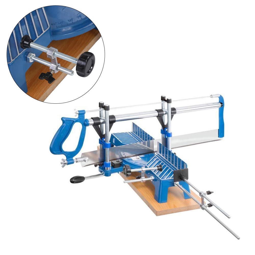 Sierra manual de inglete, sierra manual de precisión con ángulo de hierro para carpintería, madera, corte de aluminio, 22,5°, 30°, 36°, 45°, 90°, herramienta manual resistente
