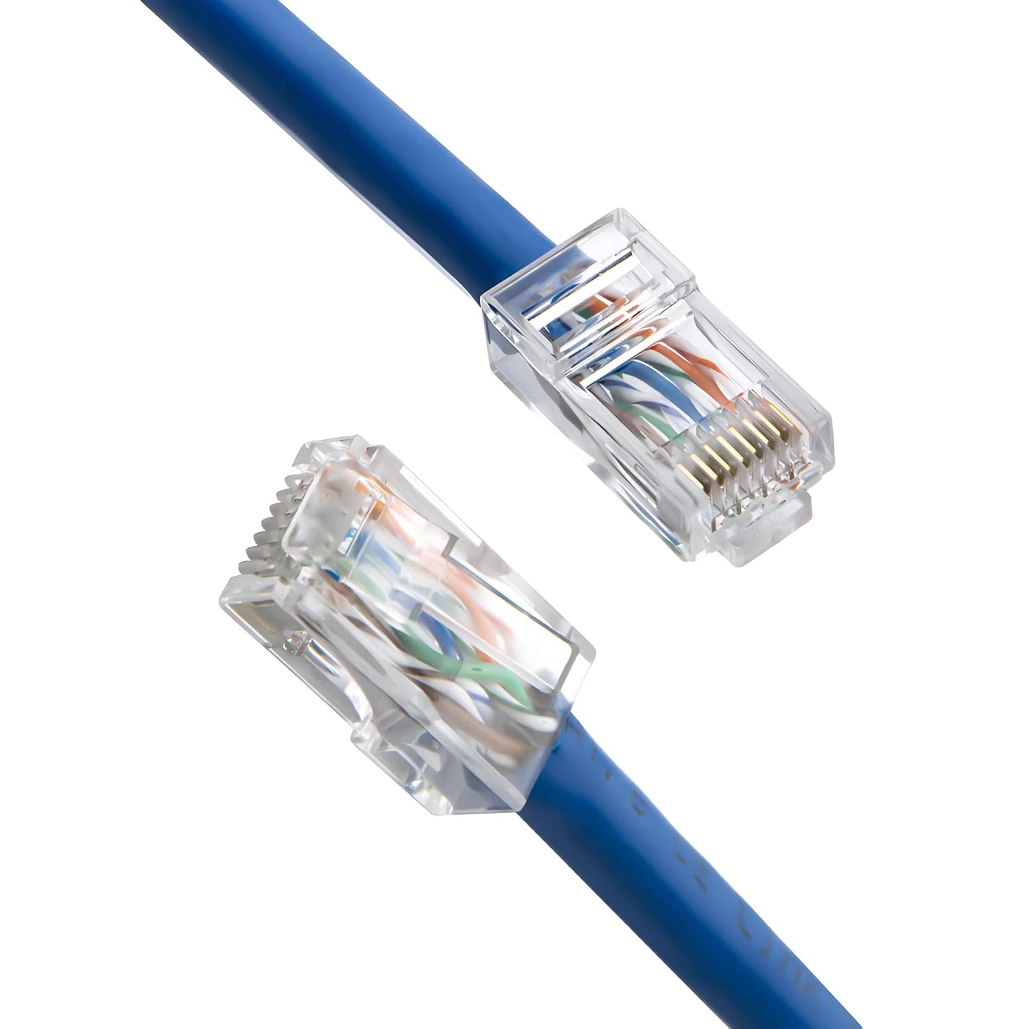 Delcast 1000pcs RJ45 Modular Plug CAT5E Network Cable Connector Plug 8P8C