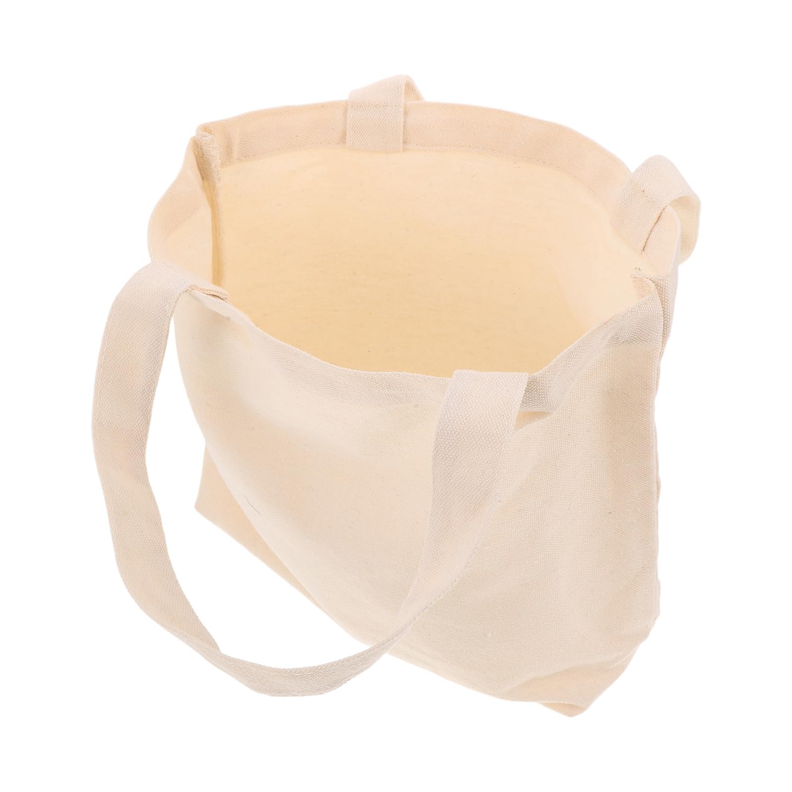 10 Bolsas de Lona para Mujer, Reutilizables, Diseño Espacioso, Material de Lona Natural, Ideales para Fiestas y Manualidades