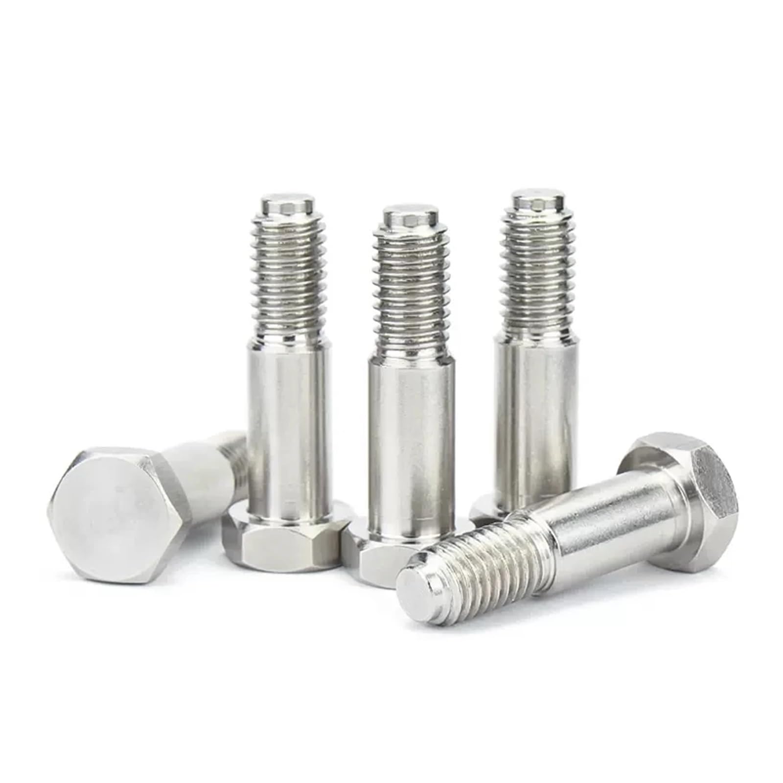 1–5 Stück 304 Edelstahl-Scharnierschrauben GB27 Außensechskant-Schulterschrauben M6 M8 M10 M12 M16 M20 M24(M20x70mm 1pc)