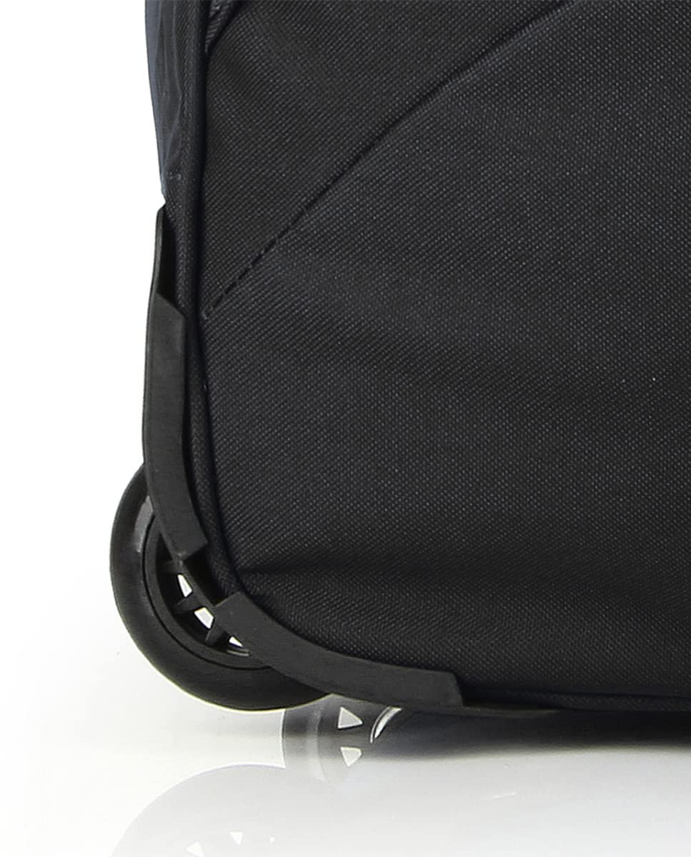 Gabol - Bolso de Viaje Grande con Ruedas Week Eco 66x40x33cm y Capacidad 87L - Interior Forrado con Compartimentos - con Asa de Mano - Diseño Español en Poliéster Reciclado RPET - Negro