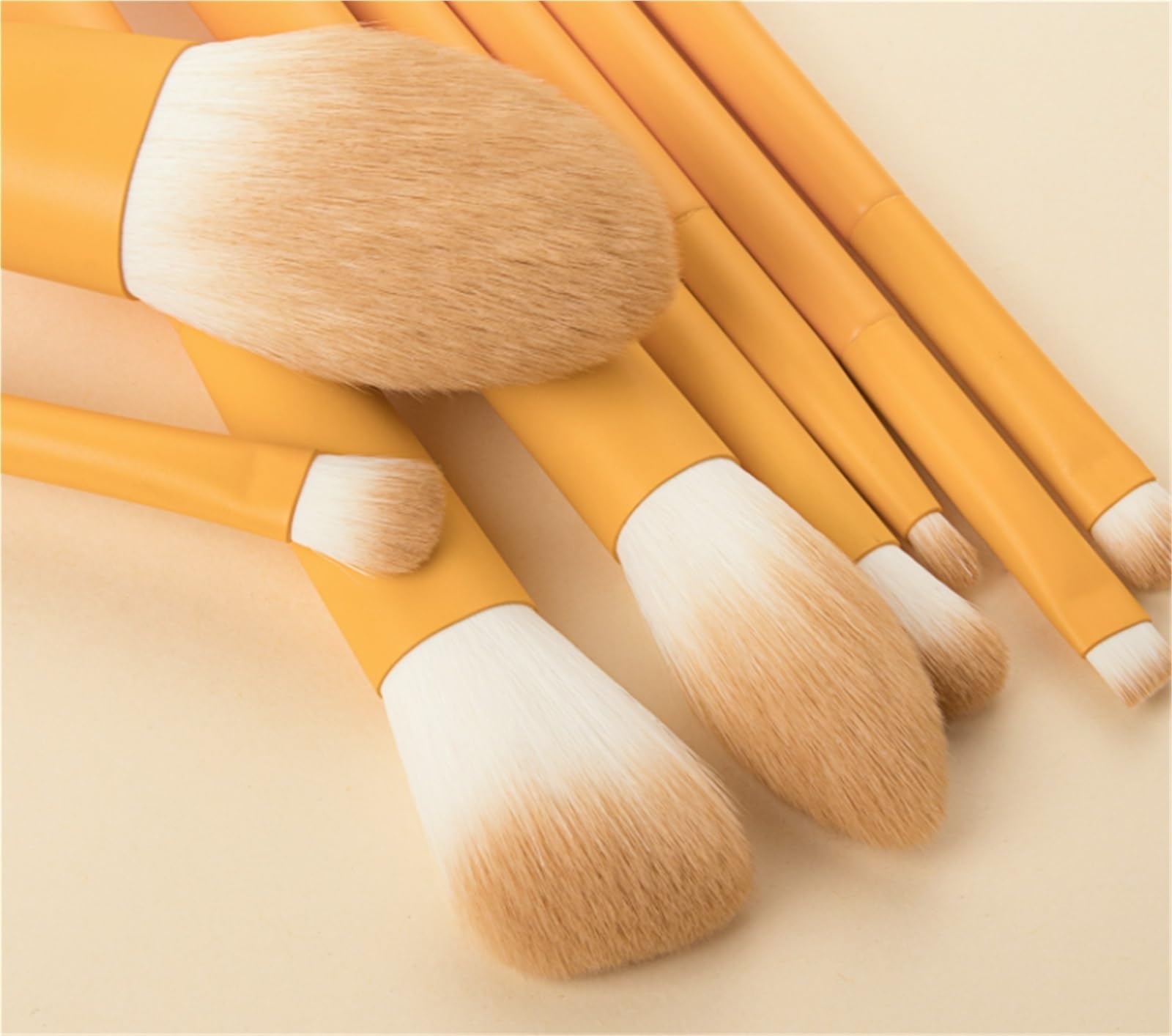 Pinselset Makeup Make-up-Pinsel-Set 8-teilig for Augen Und Gesicht Konturpinsel Mit Weichen Borsten Und Holzgriff Make Up Pinsel für Buffing(Grün)
