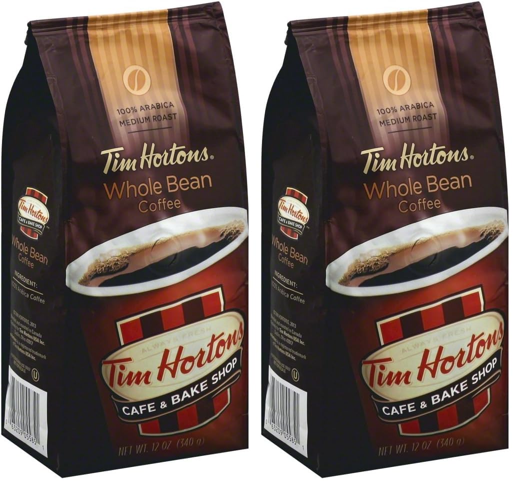 Coffee, Medium Roast, Whole Bean | 100% Arabica | 12 Ounce Bag | Pack of 2