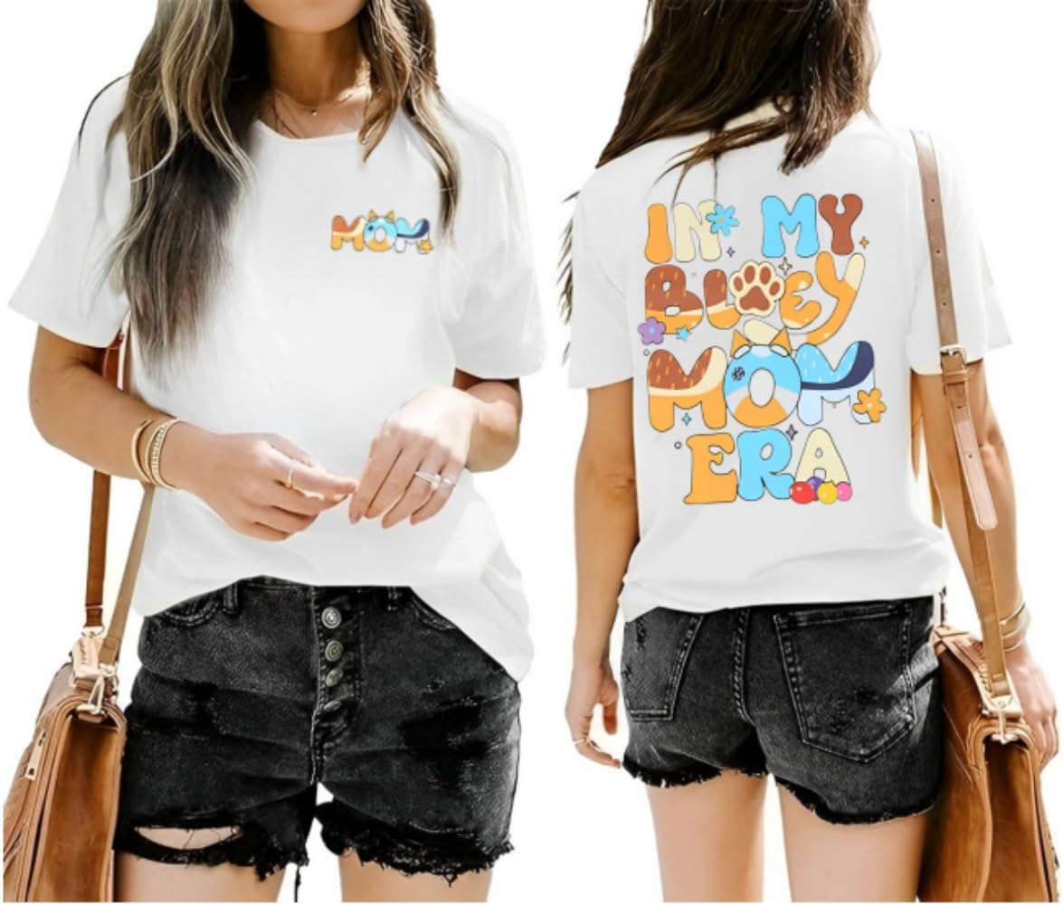 in My Mom Era Shirt for Women,Mama Shirt for Women,Funny in My Mom Era Shirt for Women Mama Graphic Tee Tops
