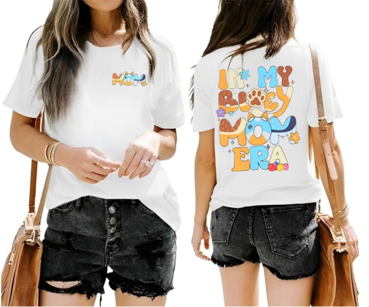 in My Mom Era Shirt for Women,Mama Shirt for Women,Funny in My Mom Era Shirt for Women Mama Graphic Tee Tops