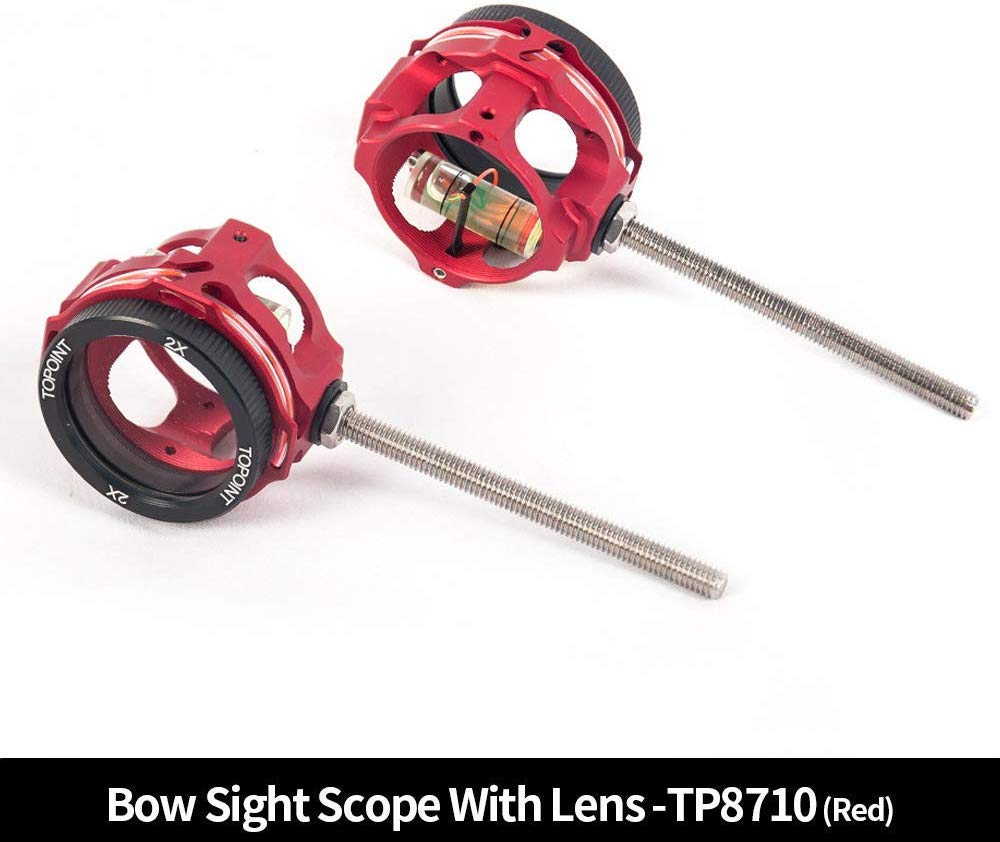 Bogen Visiere Scope Umfang Sight Pin für Compoundbogen Bogenschießen Visiere Scope Umfang 2X 4X 6X 8X Objektiv Bogen Anblick Zielfernrohr Pin