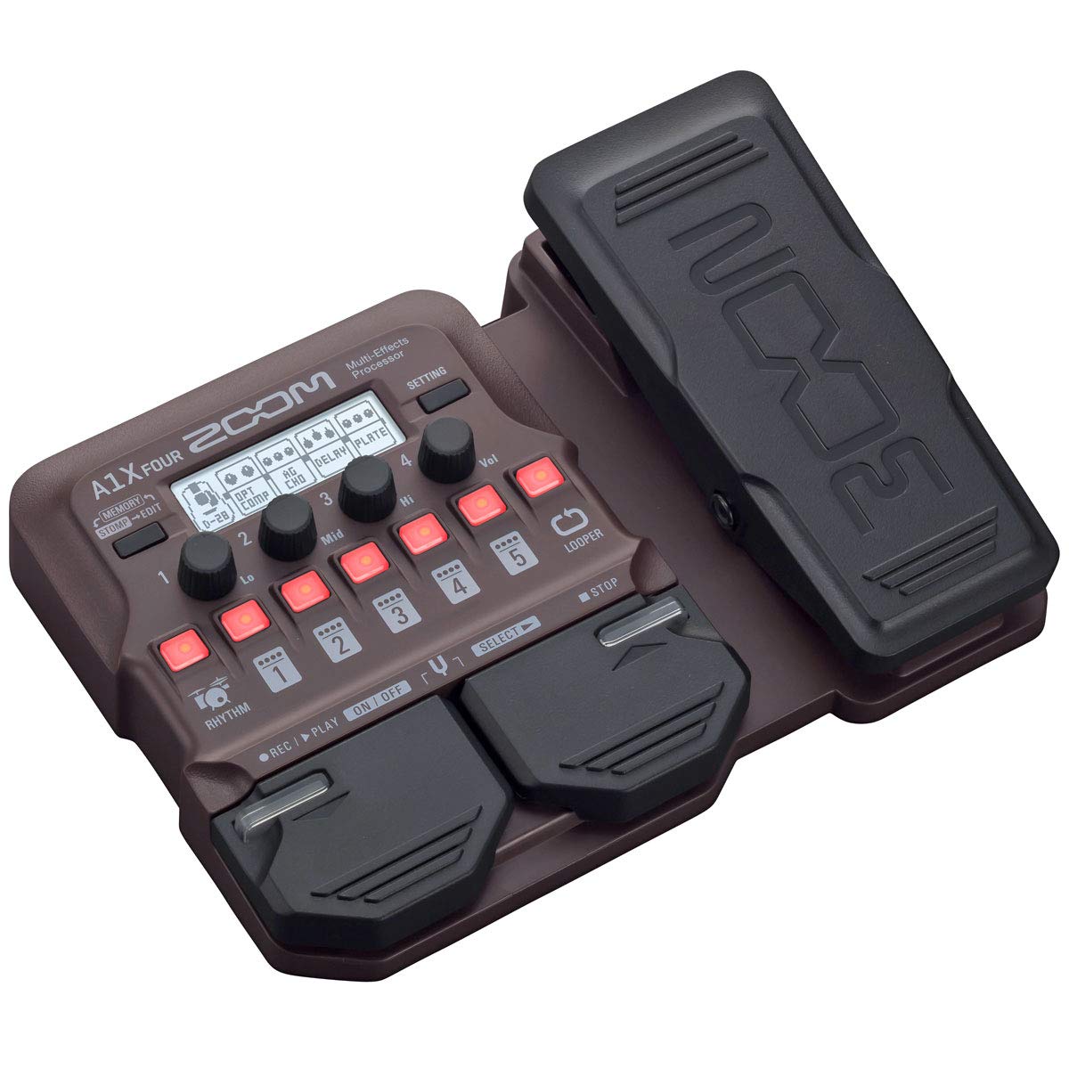 Zoom A1X Four - Dispositivo per effetti acustici + cavo jack Keepdrum 3 m