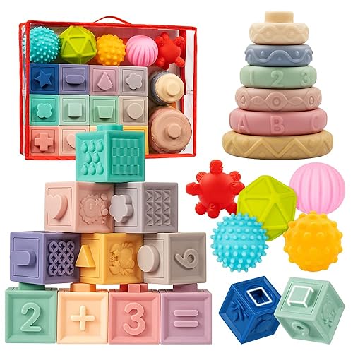 Jyusmile Baby Toys 6-12 Months, Montessori Toy for Babies 6-12