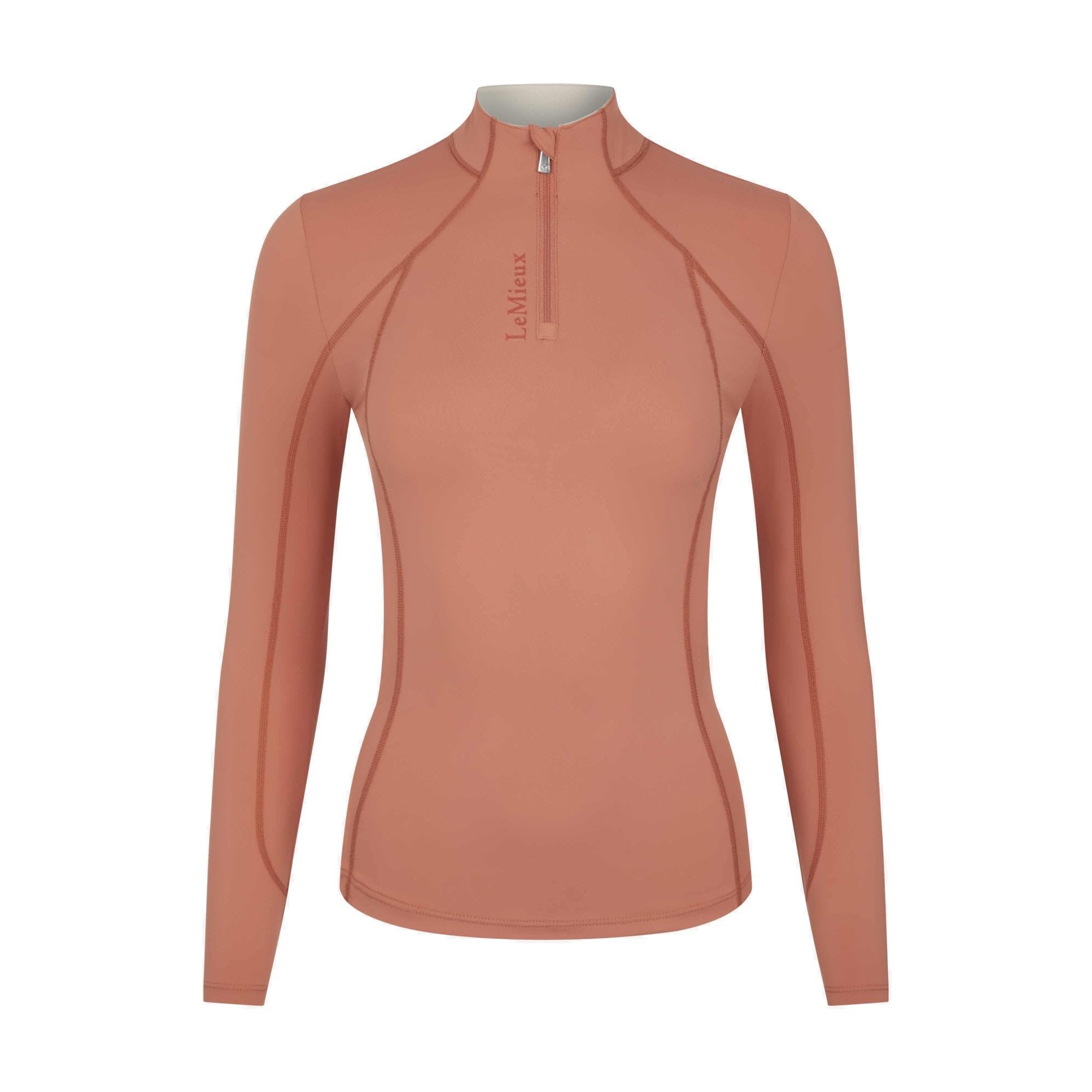 Lemieux Women's Apricot Base Layer - Sweat Wicking Fabric - Breathable Vented Under Arms - 360 Stretch - 50+ Uv Protection - Ultra Soft Seam - Flat Lock Stitching - Uk 6