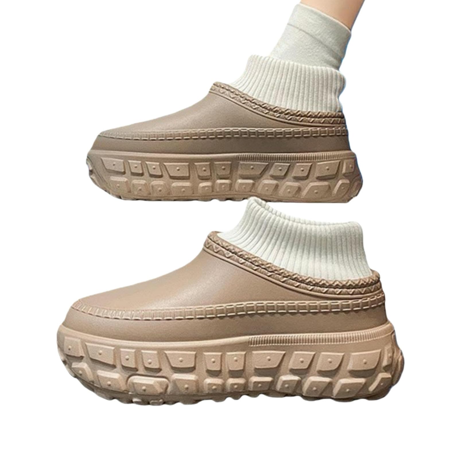 Pantofole Donna In Cotone Per Uomo E Invernali Spesse Calde Di Grandi Dimensioni Con Punta Chiusa Scarpe Merda