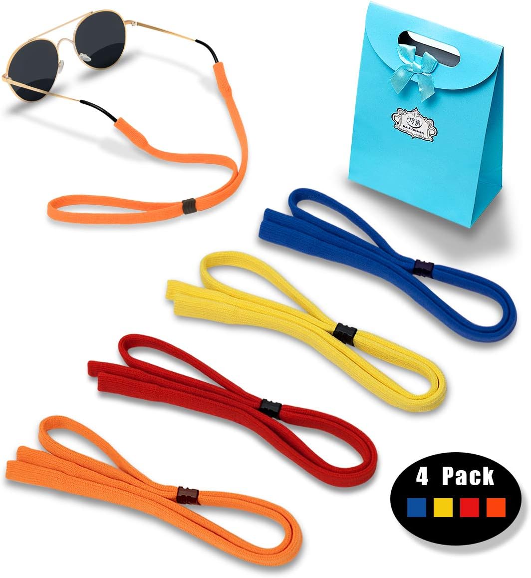 Eyeglasses Holder Strap Cord - Sunglasses Eyewear Retainer-Glasses Cord Lanyard - 4 Pack