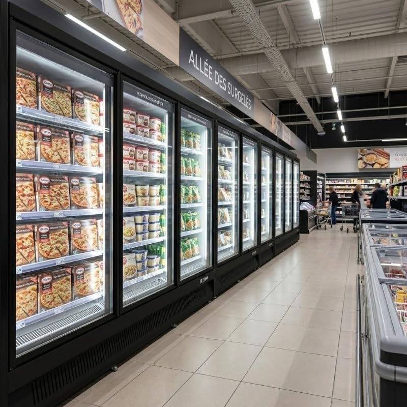 Générique Vetrina refrigerata negativa Libre-Service 1450L – 3 porte a battente – Congelatore