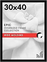Vista 143 de Americanflat - Marco para cuadro de 16x20 con plexiglás pulido - Marcos anchos para cuadros fabricados en madera de ingeniería para exhibición