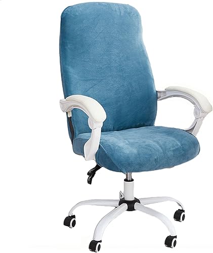 Funda elástica de felpa para silla de oficina, extraíble y elástica, fundas universales para silla de escritorio, silla giratoria (no silla), funda