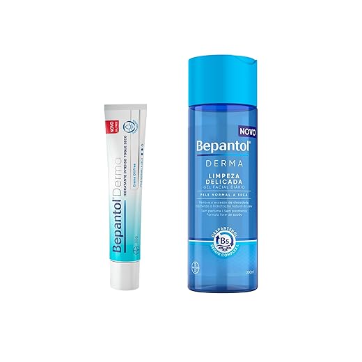 Bepantol Derma Toque Seco 30g e Gel de Limpeza Facial 200ml