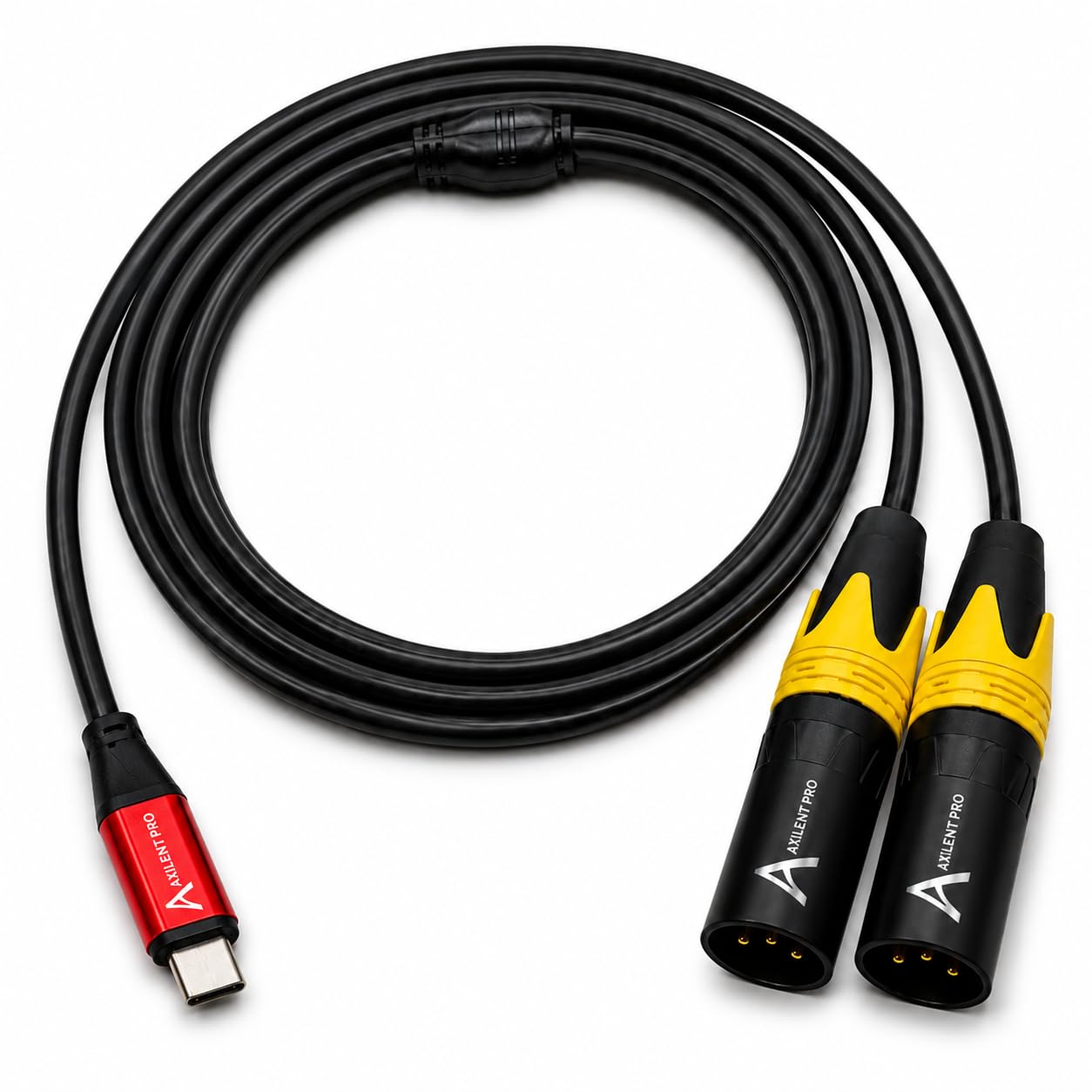 AXILENT PRO USB Type C to Dual XLR Male Audio Cable | Type C to 2 XLR Male Splitter, Compatible with Smartphones, Tablets, Laptops & USB-C Devices-image-15