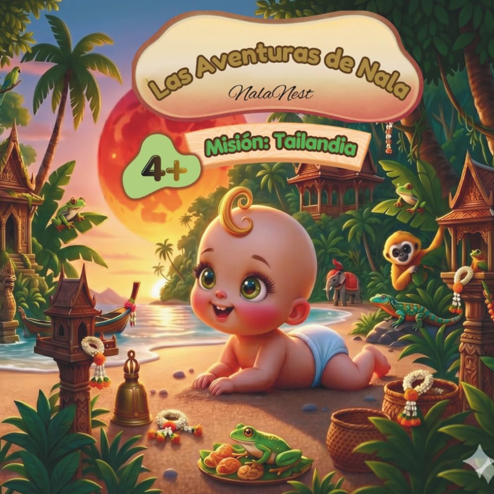 Las Aventuras de Nala: Tailandia: Libro de colorear para niños sobre viajes y relajación - Un viaje divertido y educativo por Tailandia con Nala (8.5" x 8.5")
