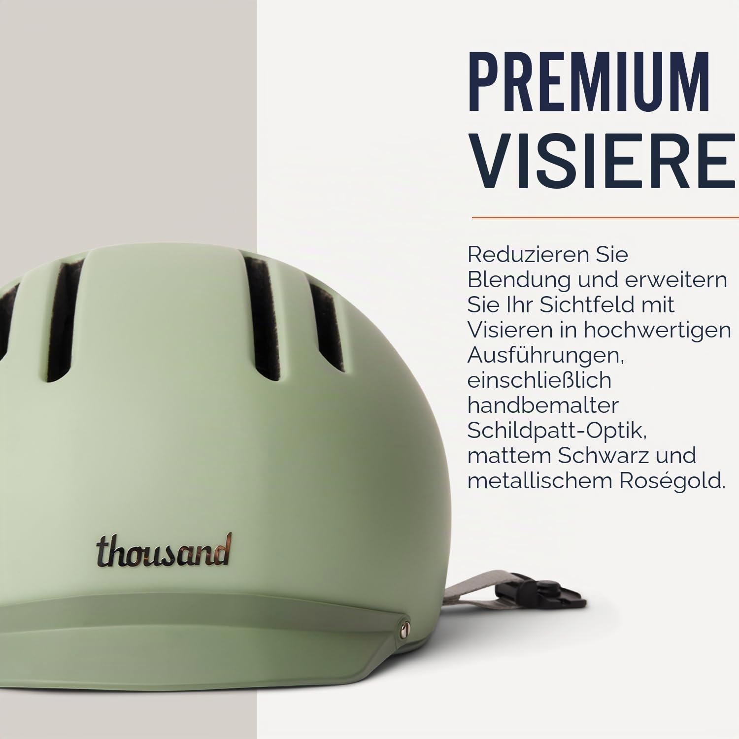 Thousand Chapter MIPS Fahrradhelm für Erwachsene, LED-Rücklicht, Radfahren & Fahrradsicherheitszertifiziert, leicht & flaches Profil, Herren & Damen, abschließbares PopLock
