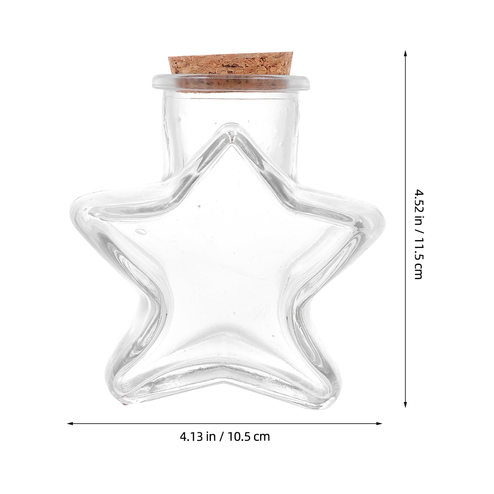 Amosfun Confezione Da 5 Barattoli in Con Messaggio - Bottiglie in Con Di Sughero Decorazioni Bottigliette Di Profumo Accessori Per Foto