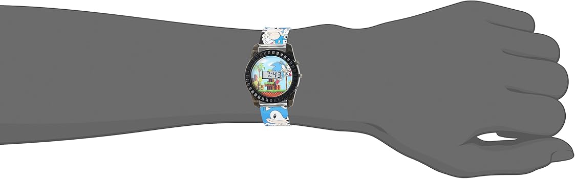 Sonic the Hedgehog Kids' SNC4008 Digital Display Quartz Blue