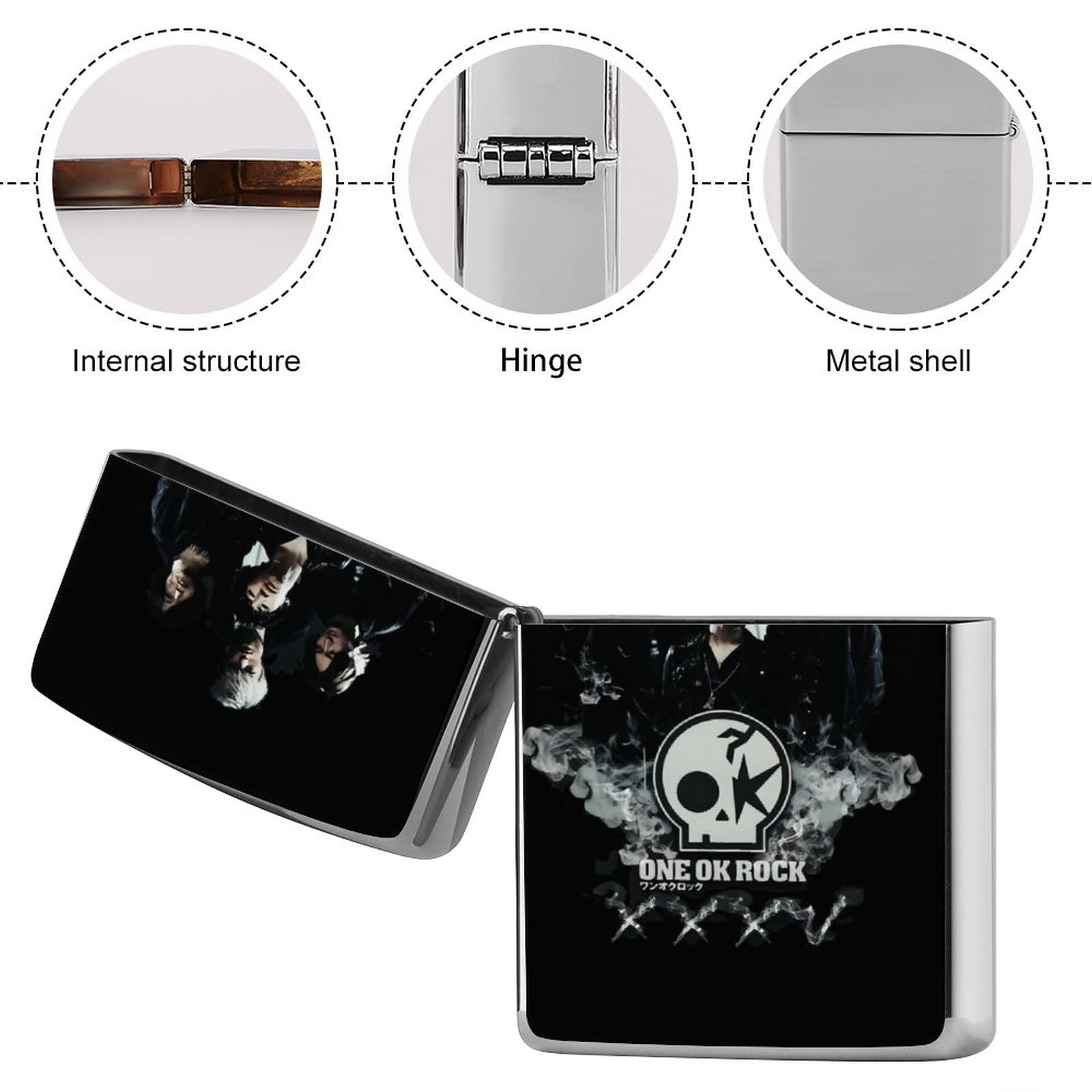 Amazon.co.jp: Zippoライター兼用ケース メンズ ワンオクロック One Ok