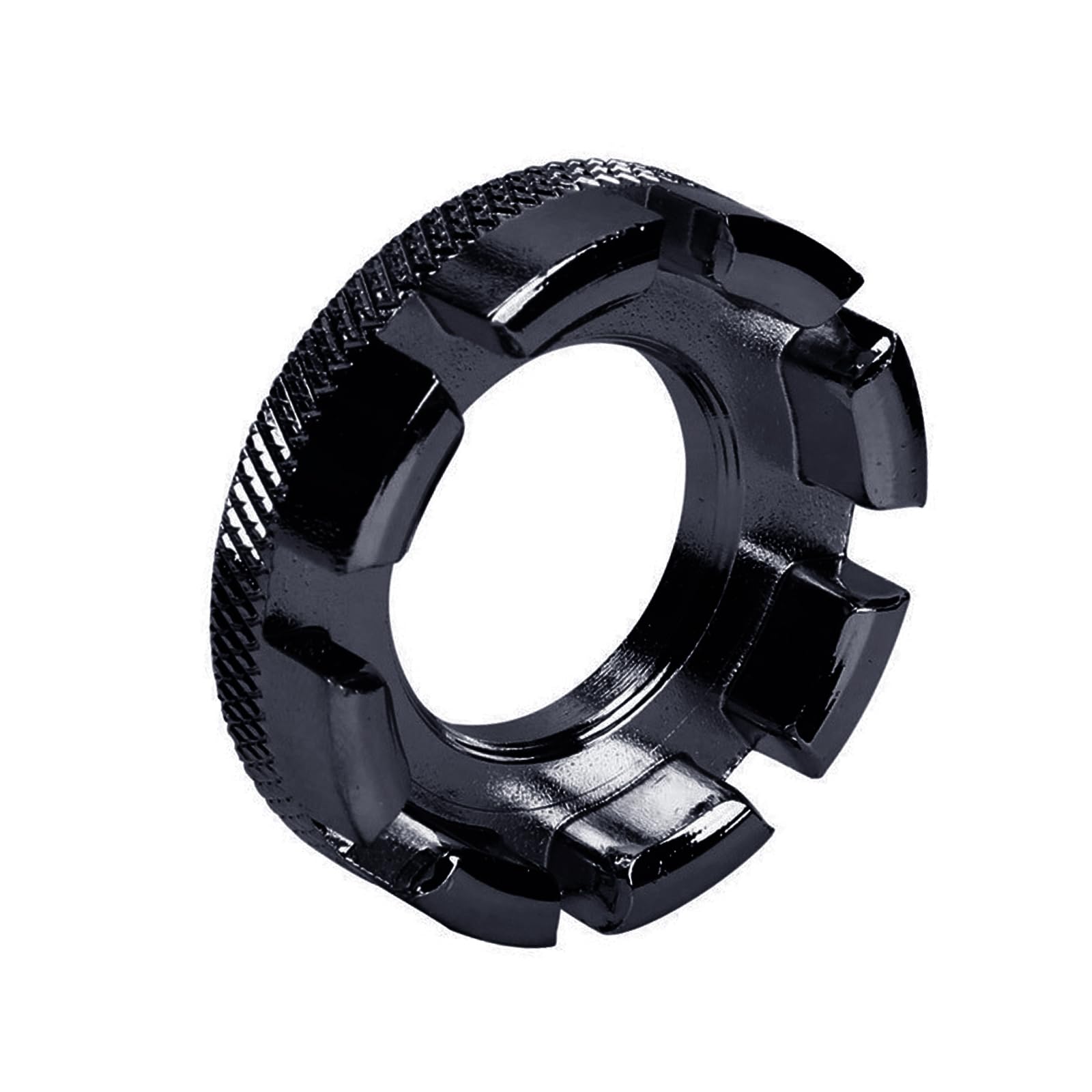 Laikoutd Black Bicycles Spanner Round Repair Equipment Bikes Wheel Rims Adjuster 8 Way Grooves Nipple Wrench Nipple Wrench