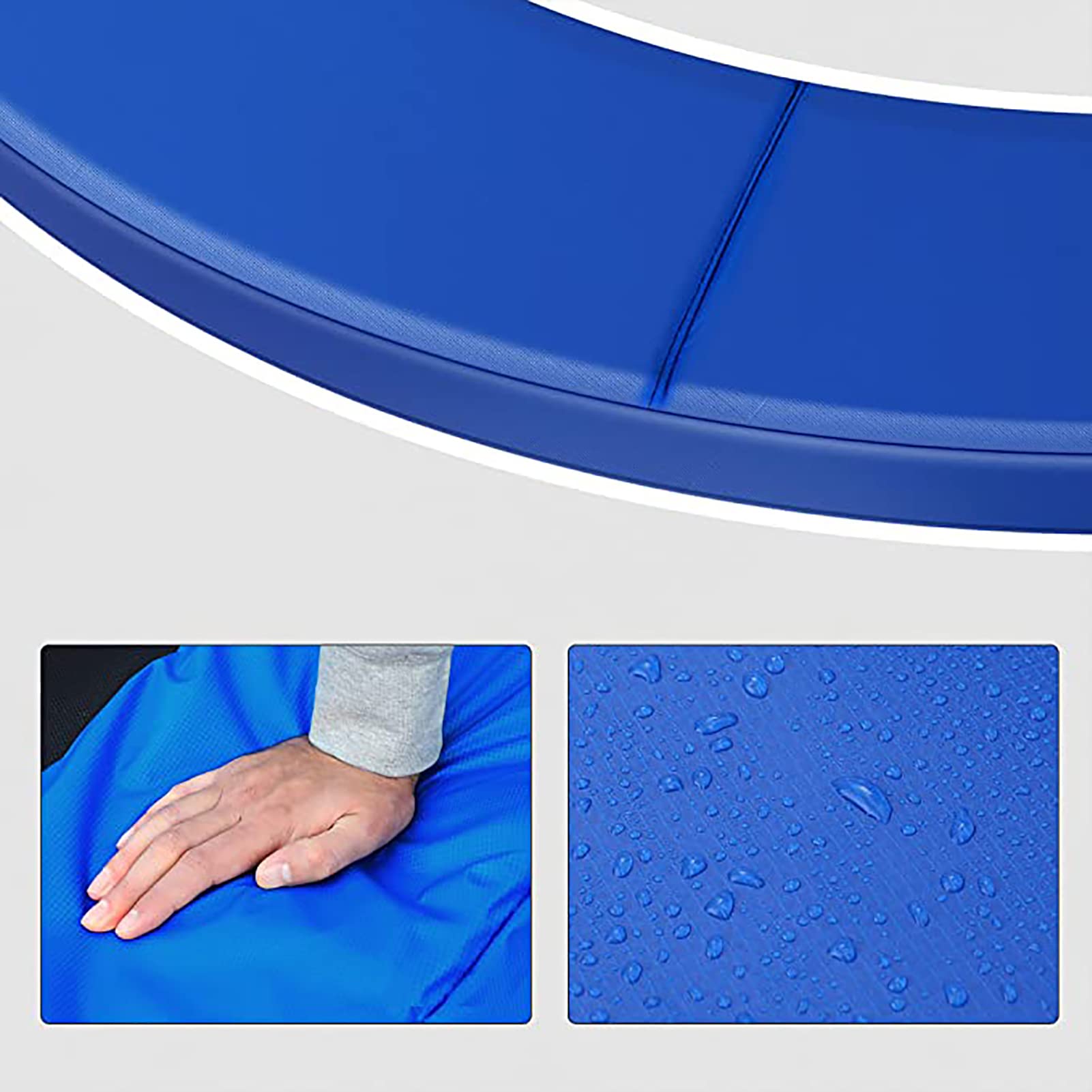 Almohadilla Envolvente para trampolín, Almohadillas Seguridad para Trampolines Exterior, Almohadillas con protección UV, Accesorios Repuesto para Trampolines, Cubiertas Resorte Redondas (Solo almoh