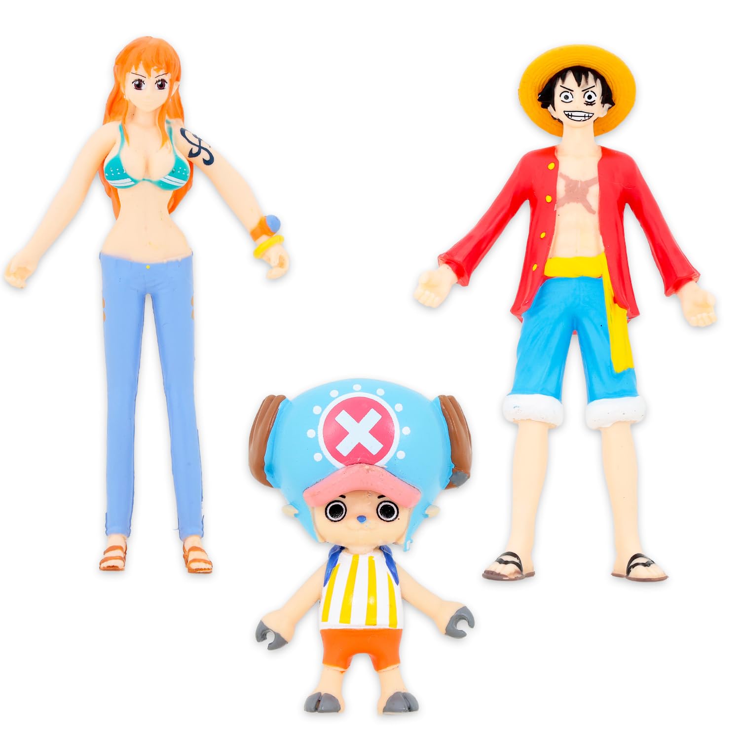 ワンピース P.O.P フィギュアセット ナミ ルフィ Amazon.co.jp: ワンピース フレックスフィグ コレクターセット