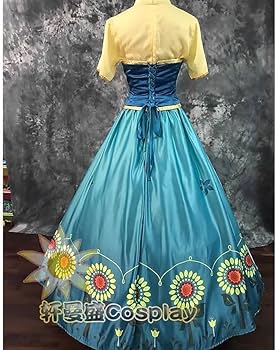 Amazon.co.jp: アナと雪の女王家族の思い出 アナ コスプレ衣装