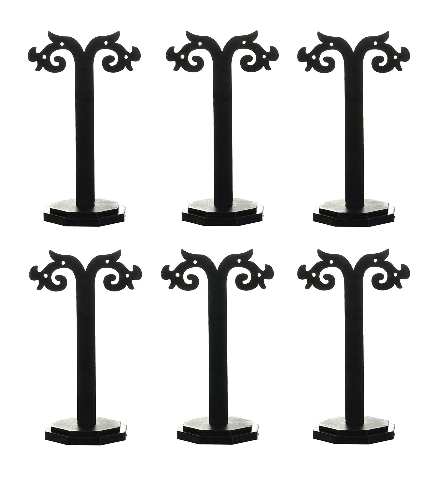 morel JEWELS EARRING ORGANIZER - EARRING HOLDER FOR HANGING EARRING, STUDS, EARRINGS DISPLAY STORAGE STAND BLACK. (PACK OF 6)-image-32