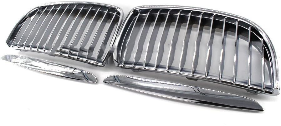 Car Front Hood Kidney Grille Grill Compatible With BMW E90 E91 (Pre-facelift only) 4 Door Saloon or Touring 318 320i 325i 330i 2004 2005 2006 2007