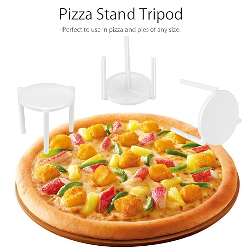 Cabilock 100 Stück Pizza Stative Pizzaabstandhalter, Abstandshalter Stativ, Weiß, Kunststoff, 4.5 X 4 X 3.8 Cm, Perfekt FüR Restaurants Und Heimgebrauch