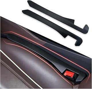 IHOTDER 2PCS Car Seat Gap Filler Organizer - Universal Black Filler for Phone, Keys, Purse - Fits Cars Trucks SUVs, Prevents Drops