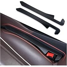 IHOTDER 2PCS Car Seat Gap Filler - Car Seat Gap Filler Organizer for Holding Phone,Key,Purse - Universal Car Gap Filler Fits Car Truck SUV Car Interior Accessories (Black/2PCS)&hellip;