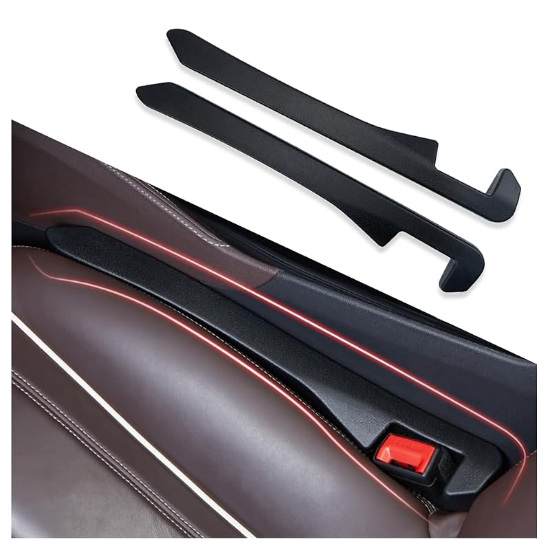 Organizador para vão entre bancos automotivos IHOTDER em poliuretano preto, kit com 2 peças