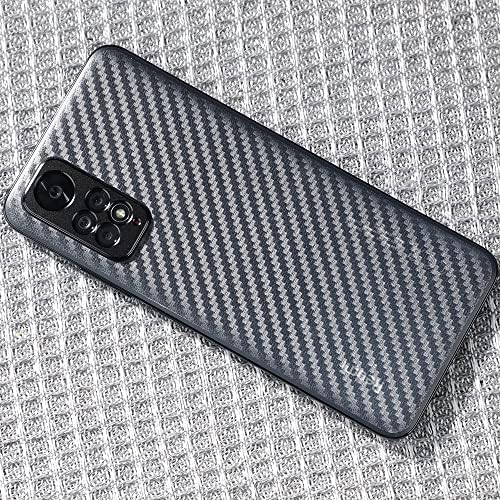 Ibywind Screen Protector for Xiaomi Redmi Note 11 4G 6.43", [Pack of 2] with Metal Camera Lens Protector,Back Carbon Fiber Skin Protector,Including Easy Install Kit