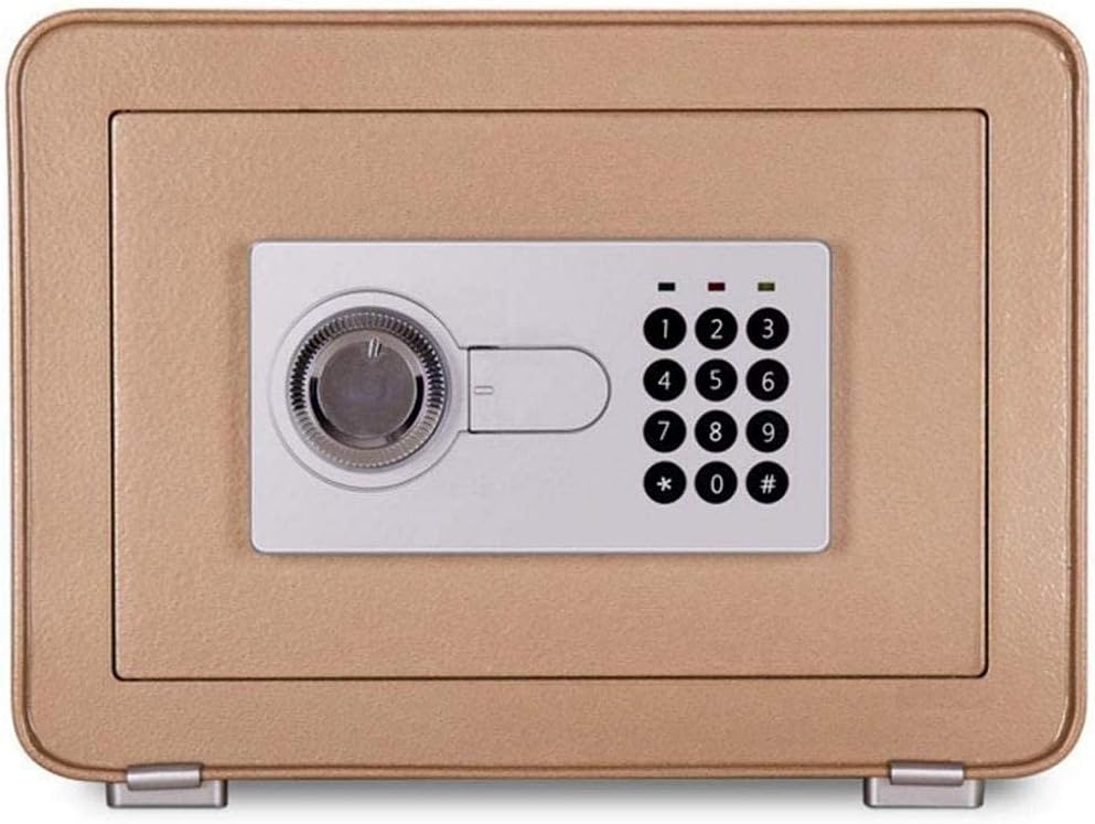Electronic Digital Safes, Safety Deposit Box Fireproof Waterproof, Keypad Lock Security Cabinet for Home Office School Hotel, 10x14x10 in