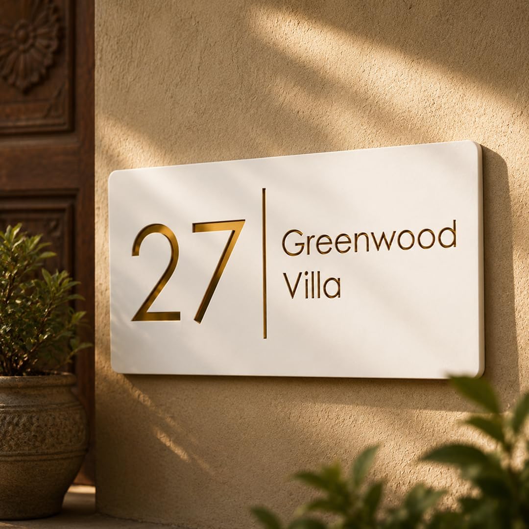 MustHome | Name plate for home entrance | Home name plate | Door name plates ...