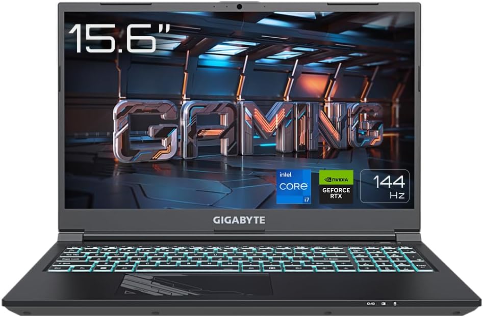 Gigabyte G5 KF5 Gaming Laptop - 15.6 Inch, 144Hz FHD, Intel Core i7-13620H, NVIDIA GeForce RTX 4060 GPU, 16GB DDR5 4800MHz, 1x 1TB Gen4 SDD, Windows 11 Home, 2 Year Warranty, G5 KF5-H3UK354SH