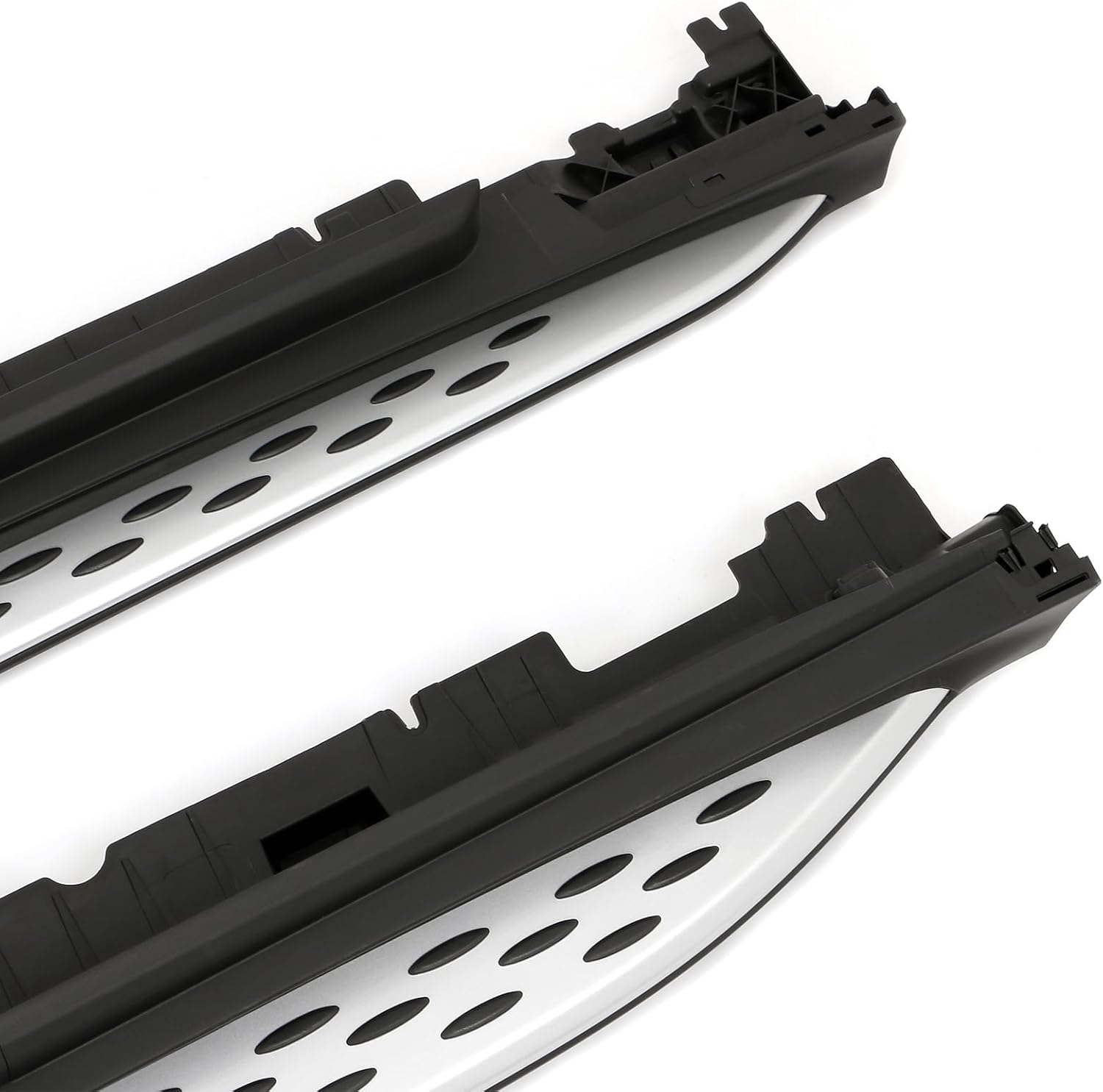 FREEMOTOR802 Running Boards, Compatible with 2023-2025 Mercedes-Benz X254 GLC-Class (Not Coupe), OE Style Unpainted Black Aluminum + Plastic 4PCS Running Boards Side Step Nerf Bars Added on
