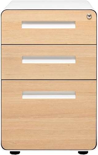 Miniatura 5 de Laura Davidson Furniture Stockpile - Archivador de 3 cajones con cerradura, archivador de metal para escritorio debajo de la oficina, carpetas de